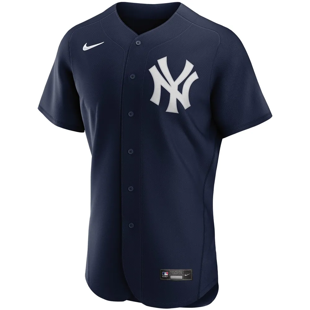 Maillot d'équipe authentique alternatif des New York Yankees Nike bleu marine pour homme