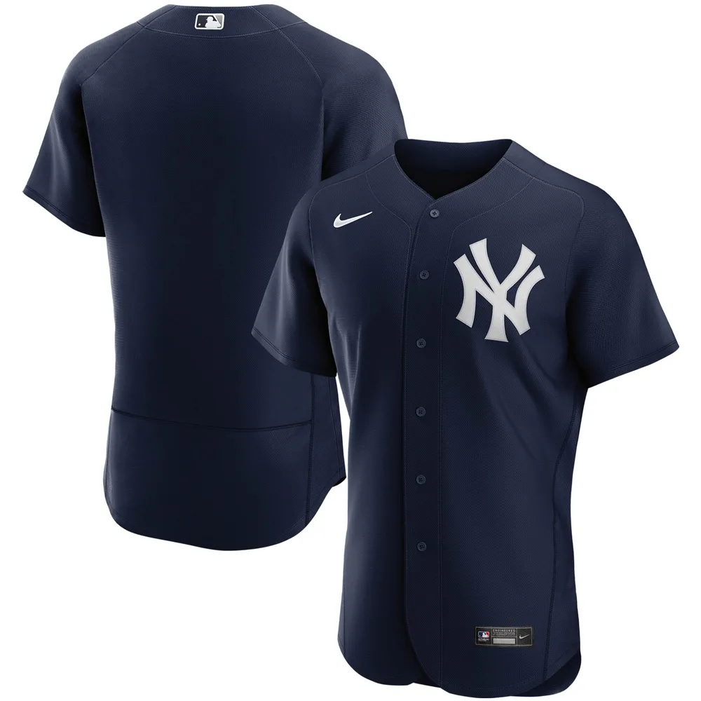 Maillot d'équipe authentique alternatif des New York Yankees Nike bleu marine pour homme