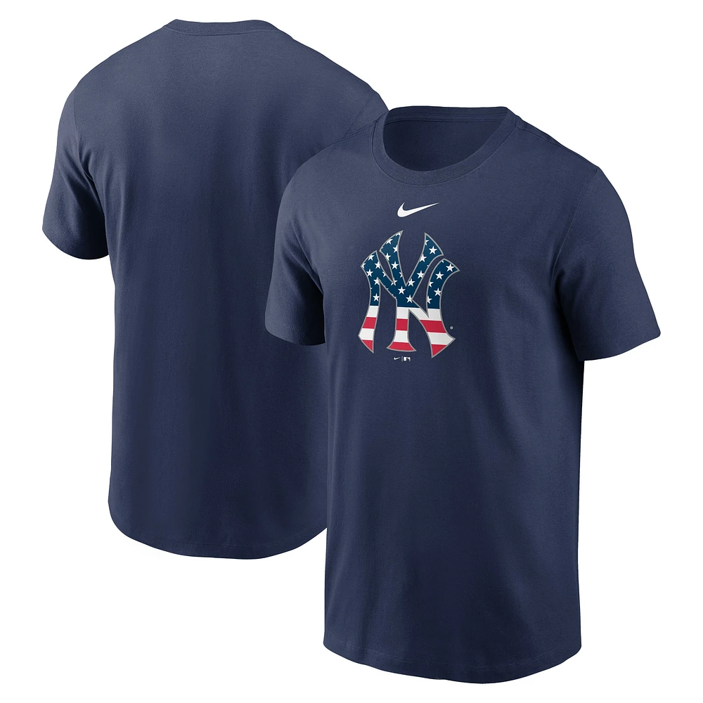 T-shirt Nike bleu marine New York Yankees Americana pour homme