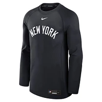 Men's Nike Navy New York Yankees Authentic Collection Game Time Raglan Performance Long Sleeve T-Shirt