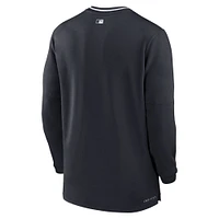 Haut Nike bleu marine New York Yankees Authentic Collection Performance à demi-zip pour homme
