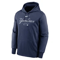 Men's Nike Navy New York Yankees Authentic Collection Practice Performance Pullover Hoodie