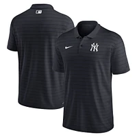 Polo Nike New York Yankees Authentic Collection Victory Striped Performance pour homme - Bleu marine