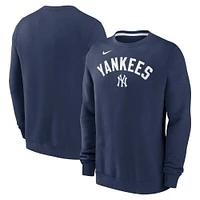 Sweat-shirt à enfiler en polaire classique Nike New York Yankees pour homme, bleu marine