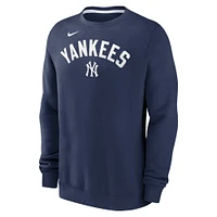 Sweat-shirt à enfiler en polaire classique Nike New York Yankees pour homme, bleu marine