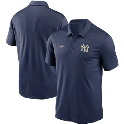 New York Yankees Nike Cooperstown Collection Logo Franchise Performance Polo - Navy