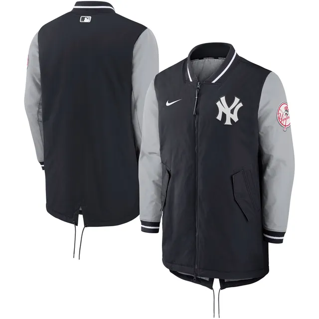 New York Yankees Starter The Captain II Full-Zip Varsity Jacket - Navy