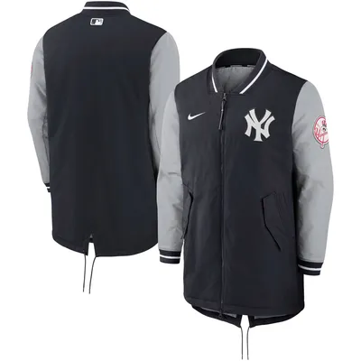 Men's Nike Navy/White New York Yankees Authentic Collection Short Sleeve  Hot Pullover Jacket