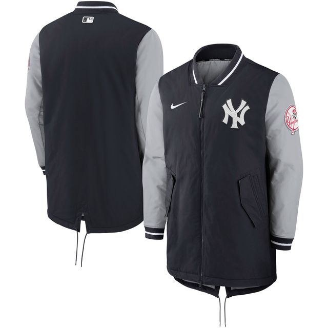 Veste entièrement zippée Nike bleu marine New York Yankees Dugout Performance pour homme