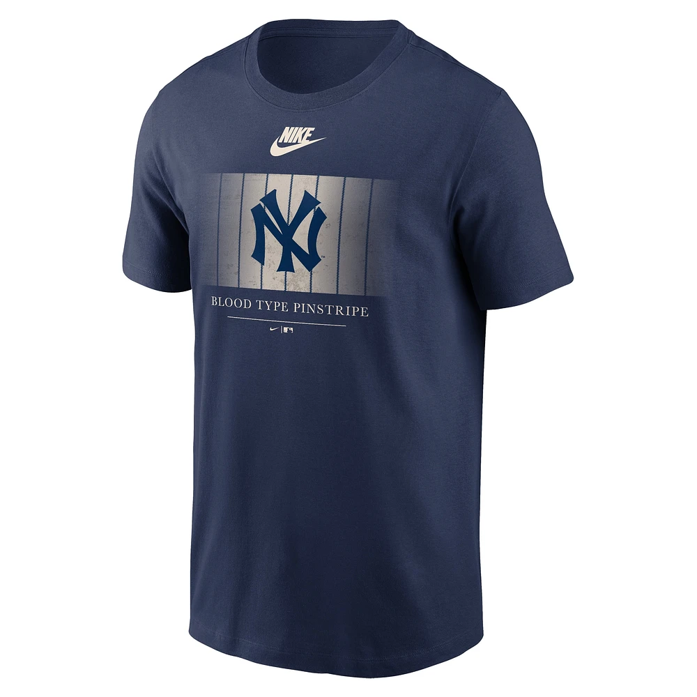 T-shirt Nike bleu marine pour homme des New York Yankees Local Home Town