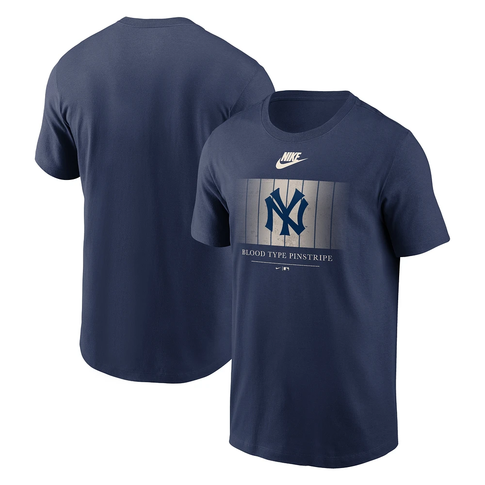 T-shirt Nike bleu marine pour homme des New York Yankees Local Home Town