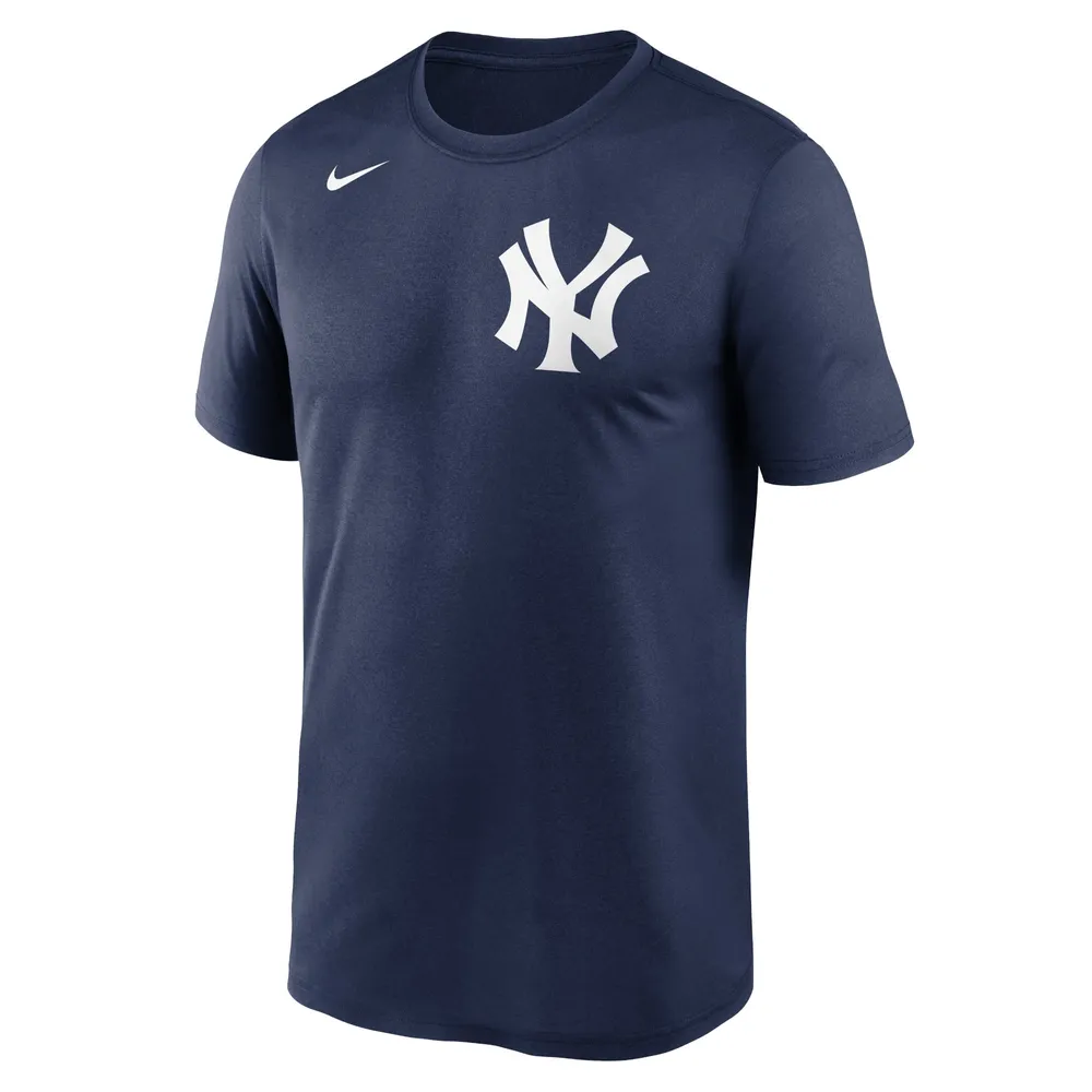 T-shirt Nike New York Yankees Legend Wordmark pour homme bleu marine