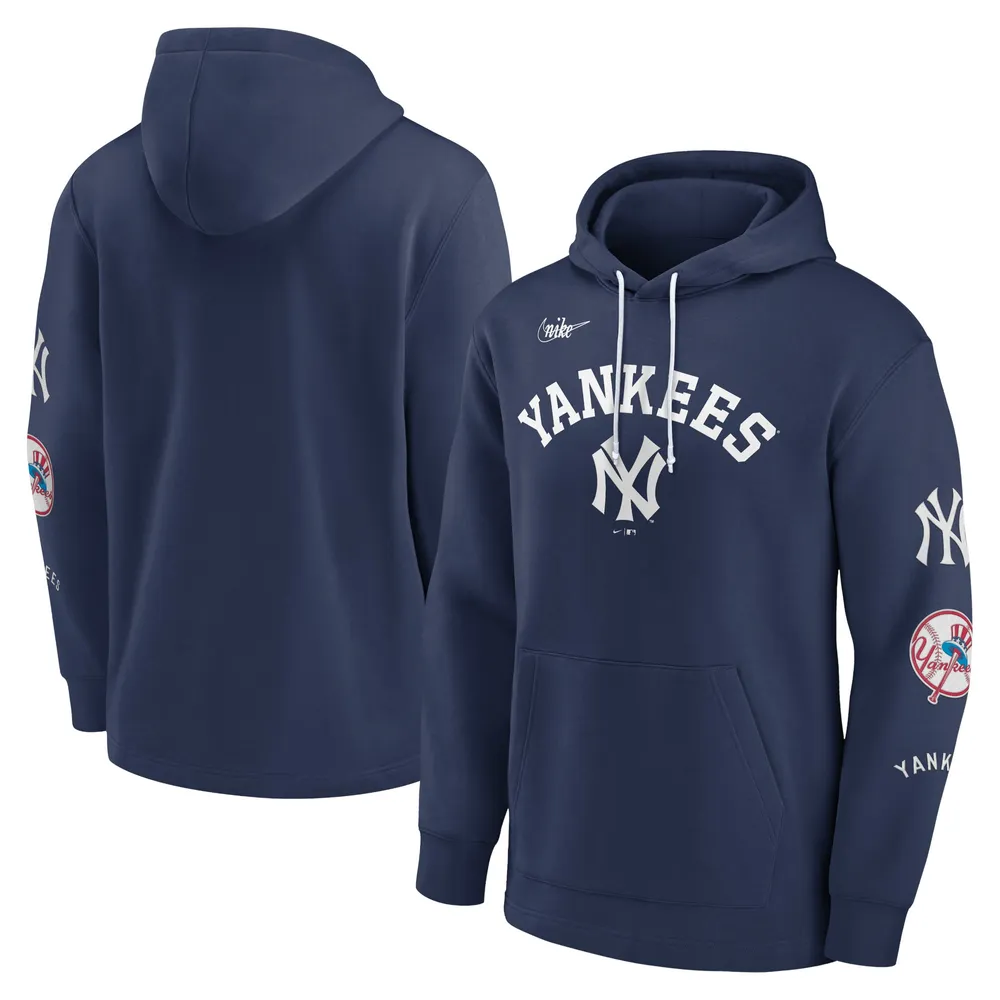 New York Yankees Nike Rewind Warm Up Pullover Jacket - Mens