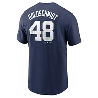 T-shirt Nike Paul Goldschmidt bleu marine pour homme avec nom et numéro Fuse des Yankees de New York