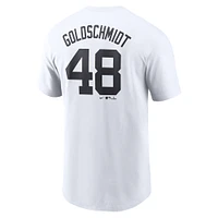 Men's Nike Paul Goldschmidt White New York Yankees Fuse Name & Number T-Shirt