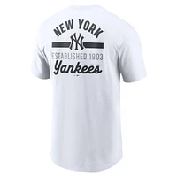 Men's Nike White New York Yankees 2-Hit T-Shirt