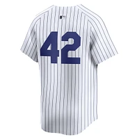 Maillot Nike pour homme blanc New York Yankees 2024 Jackie Robinson Day Home Limited