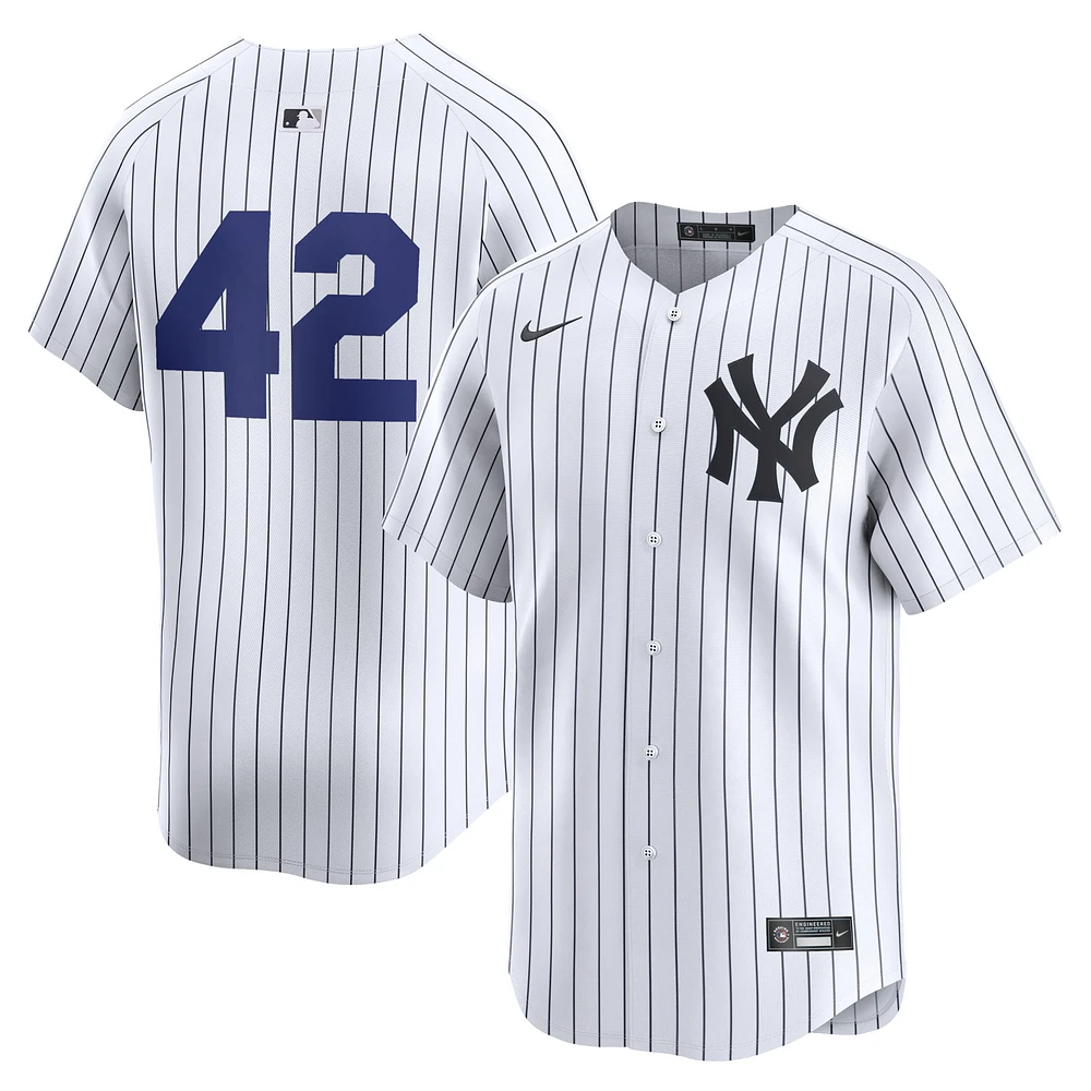 Men's Nike  White New York Yankees 2024 Jackie Robinson Day Home Limited Jersey