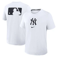 Men's Nike White New York Yankees Authentic Collection Early Work Tri-Blend Performance T-Shirt