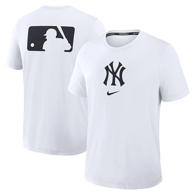 Men's Nike White New York Yankees Authentic Collection Early Work Tri-Blend Performance T-Shirt