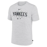 T-shirt d'entraînement Nike New York Yankees Authentic Collection Velocity Performance pour homme - Blanc