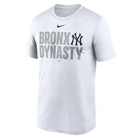 T-shirt Nike blanc pour homme, légende locale des Yankees de New York