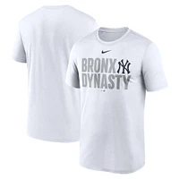 T-shirt Nike blanc pour homme, légende locale des Yankees de New York