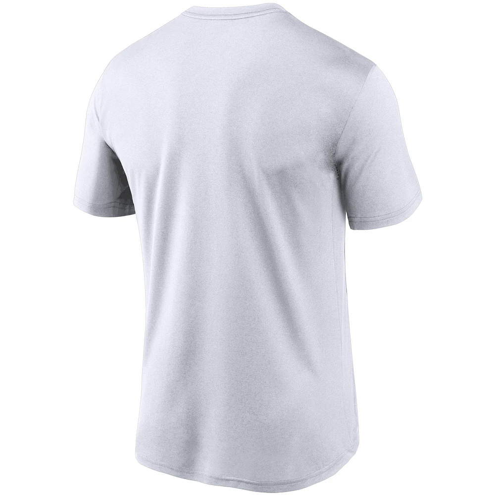 T-shirt Nike New York Yankees Wordmark Legend Performance pour homme, blanc