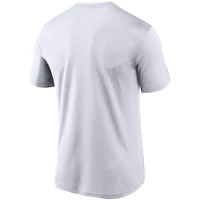 T-shirt Nike New York Yankees Wordmark Legend Performance pour homme, blanc