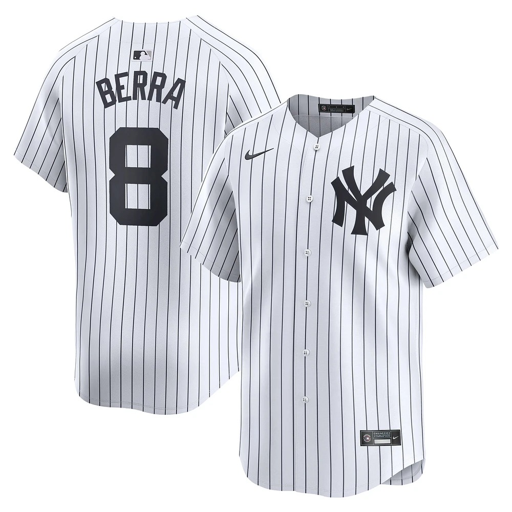 Maillot de joueur Nike Yogi Berra pour hommes, blanc, New York Yankees Home Limited Player