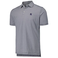 Men's Peter Millar Navy New York Yankees Jubilee Stripe Stretch Jersey Polo