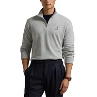 Sweat-shirt zippé à 1/4 de zip pour homme Polo Ralph Lauren Heather Grey New York Yankees Estate