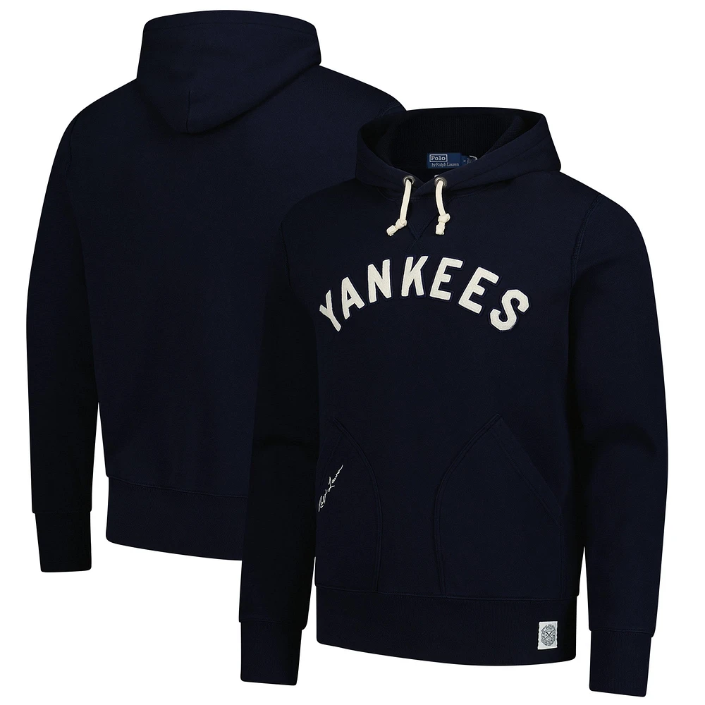 Sweat à capuche bleu marine New York Yankees Polo Ralph Lauren pour homme