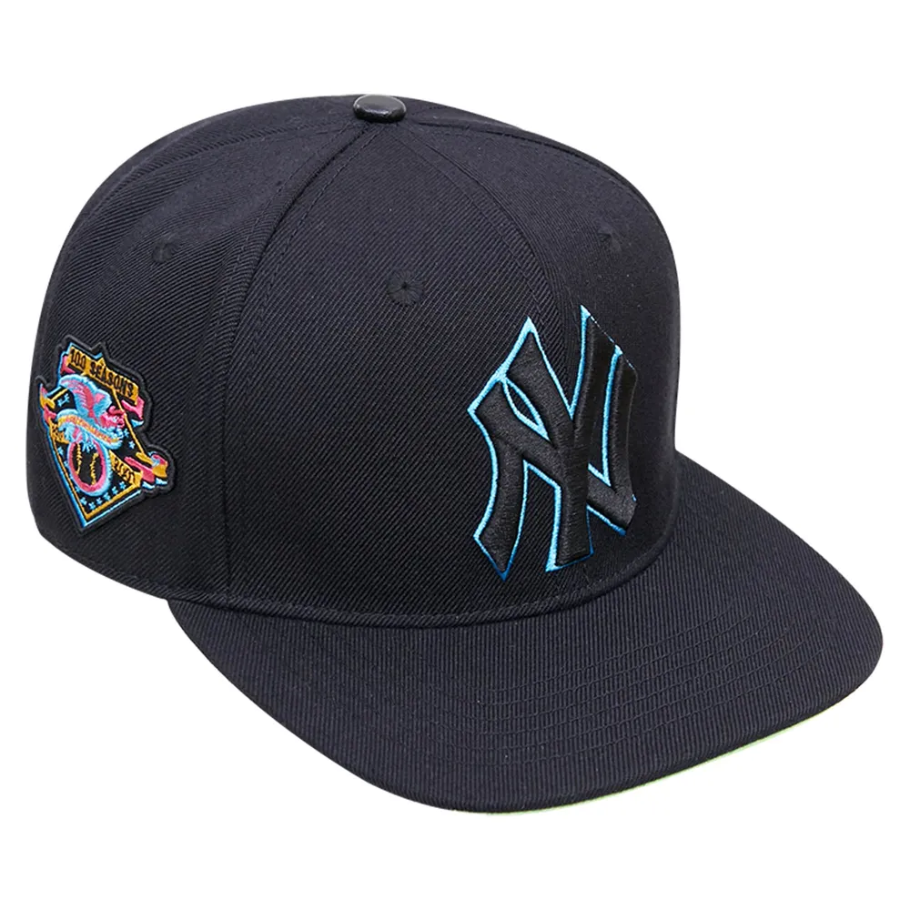 Pro Standard Men's Pro Standard Black New York Yankees Cooperstown  Collection Neon Prism Snapback Hat