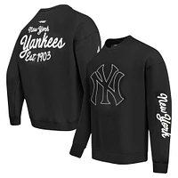 Sweat-shirt à épaules tombantes Paint The City Pro Standard pour homme, noir, des Yankees de New York