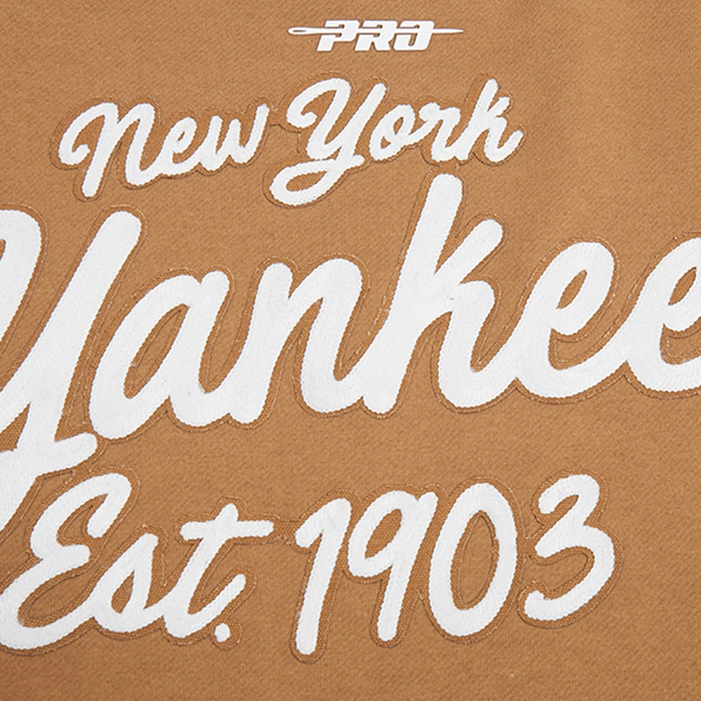 Sweat-shirt à épaules tombantes Pro Standard pour homme, marron, motif New York Yankees Paint The City