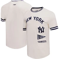 Pro Standard Cream New York Yankees Cooperstown Collection T-shirt classique rétro pour homme