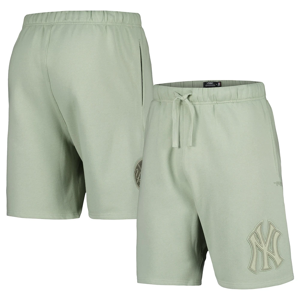 Short en polaire neutre Pro Standard crème pour hommes des Yankees de New York