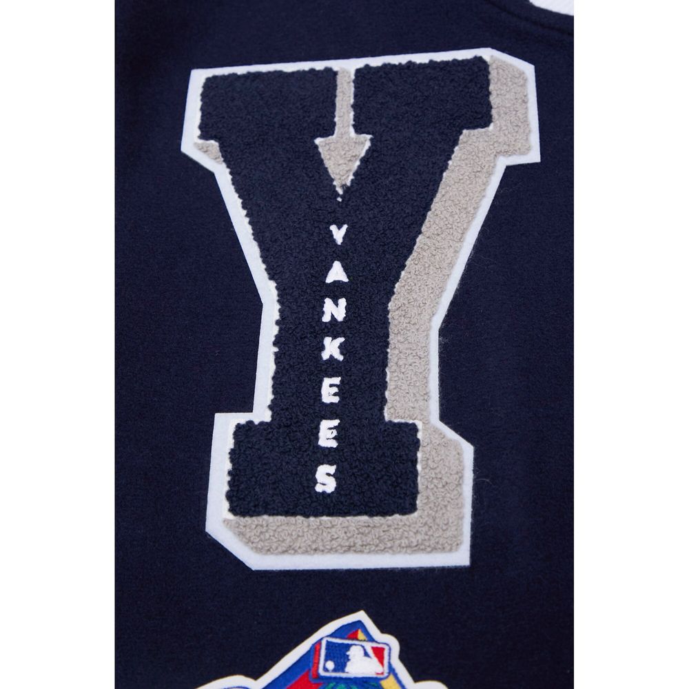 Pro Standard Luxury Athletic Collection Mash Up Jacket New York Yankees Men’s-CREAM Navy M