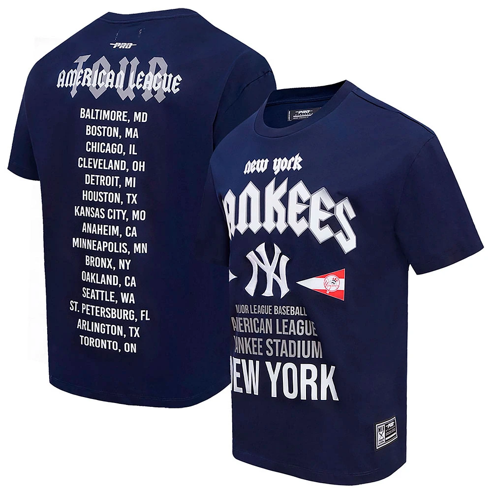 Men's Pro Standard Navy New York Yankees Oversized City Tour T-Shirt