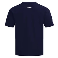 T-shirt à épaules tombantes Turn It Up Pro Standard bleu marine pour homme des Yankees de New York