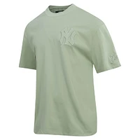 Men's Pro Standard Olive New York Yankees Neutral Drop Shoulder T-Shirt