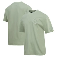 Men's Pro Standard Olive New York Yankees Neutral Drop Shoulder T-Shirt