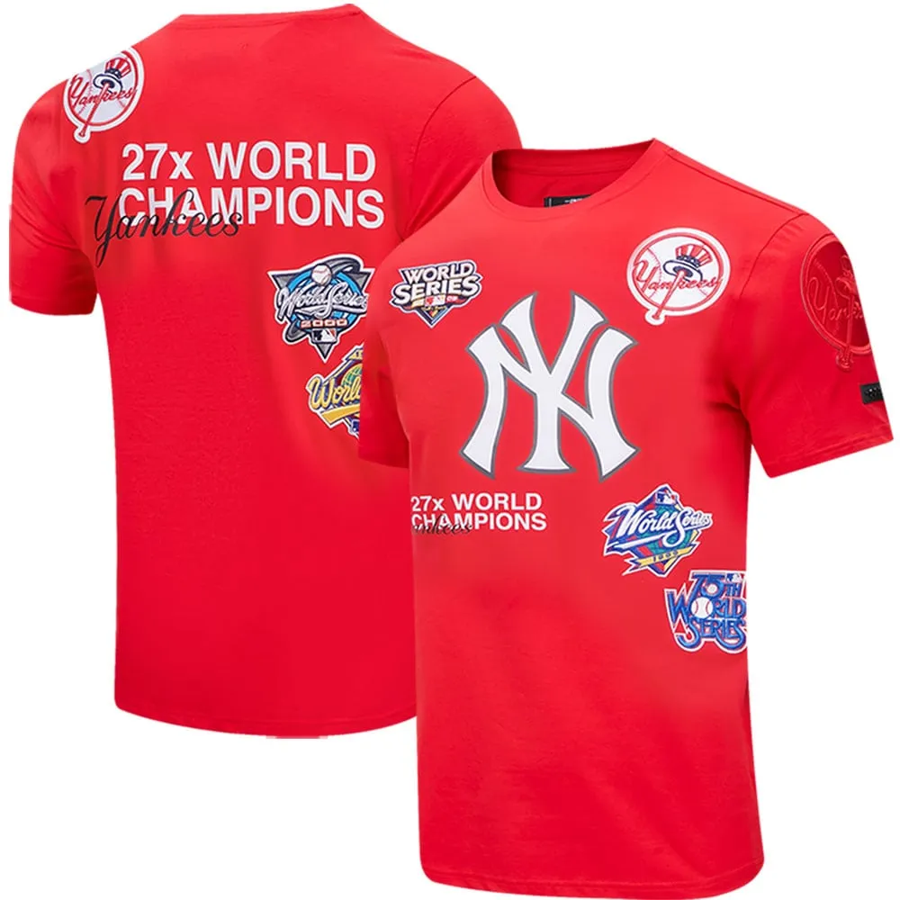 Pro Standard Men's Pro Standard Red New York Yankees Championship T-Shirt
