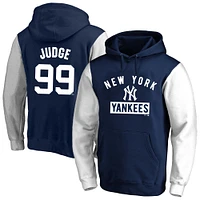 Men's Profile Aaron Judge Navy New York Yankees Big & Tall Name Number Fleece Pullover Hoodie