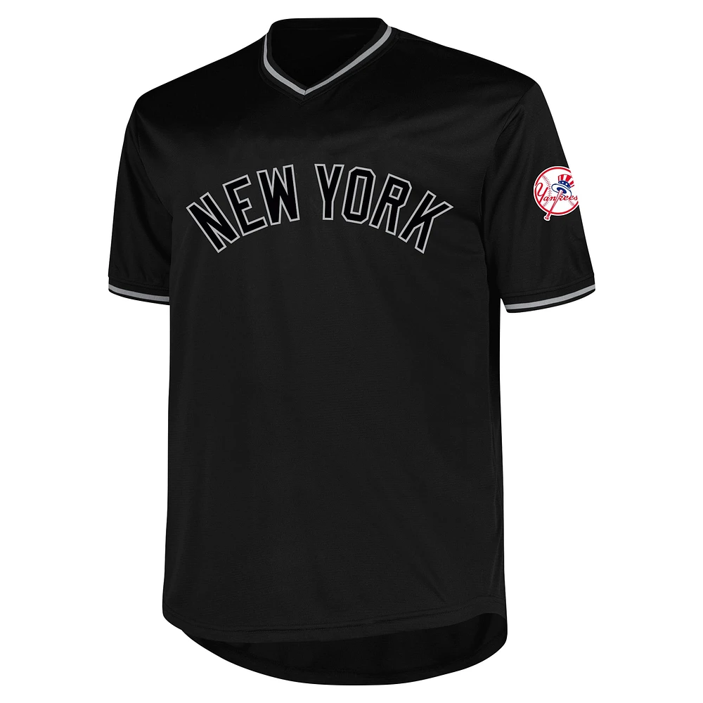 Men's Profile Black New York Yankees Big & Tall Pop Fashion Jersey