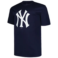 Men's Profile Navy New York Yankees Big & Tall #1 Dad T-Shirt