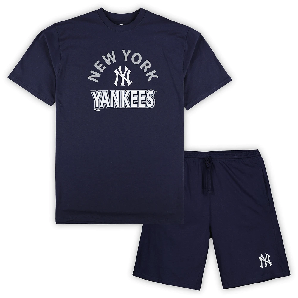 Ensemble combiné t-shirt et short pour hommes Profile New York Yankees Big & Tall