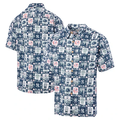 Men's Reyn Spooner Navy New York Yankees Champions Scenic Button-Up Shirt