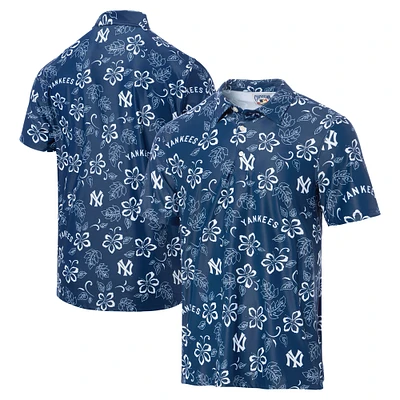 Polo de performance Reyn Spooner pour hommes, bleu marine, New York Yankees, collection Cooperstown